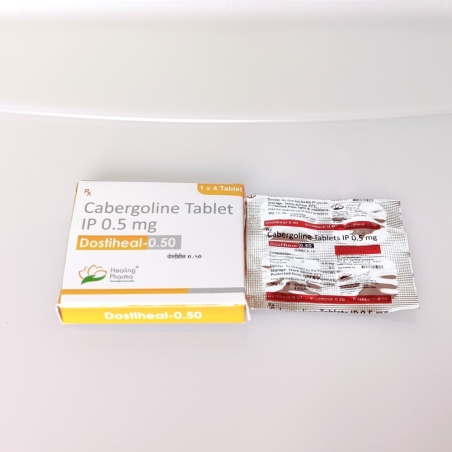 Cabergoline 1 pack of 4 tablets 0.5mg